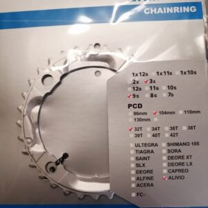 PLATO SHIMANO ALIVIO FC-M 430 32 DTS 104 BCD