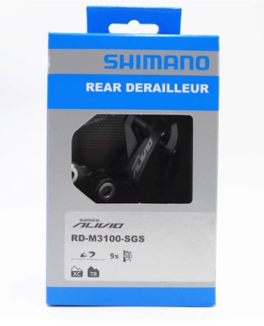cambio trasero shimano alivio rd m3100 sgs 9 vel.